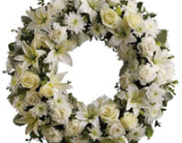 31B Traditional wreath - All white